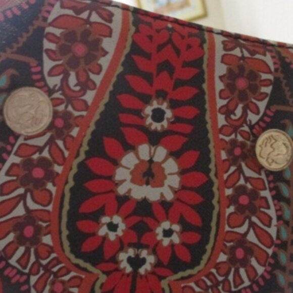 Spartina 449 Retreat Midnight Coral Large Box Bag - Picture 6 of 13